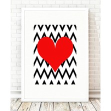 Tablo center Beyaz Çerçeveli Tablo - 24x29cm