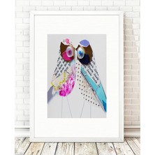 Tablo center Beyaz Çerçeveli Tablo - 24x29cm