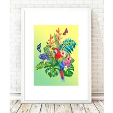 Tablo center Beyaz Çerçeveli Tablo - 24x29cm