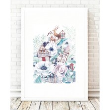 Tablo center Beyaz Çerçeveli Tablo - 24x29cm