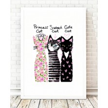 Tablo center Beyaz Çerçeveli Tablo - 24x29cm