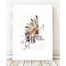 Tablo center Beyaz Çerçeveli Tablo - 24x29cm