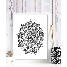 Tablo center Beyaz Çerçeveli Tablo - 24x29cm