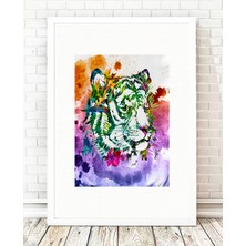 Tablo center Beyaz Çerçeveli Tablo - 24x29cm