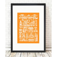 Tablo center Siyah Çerçeveli Tablo - 24x29cm