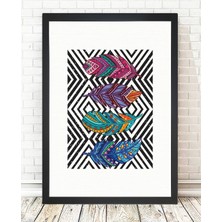 Tablo center Siyah Çerçeveli Tablo - 24x29cm