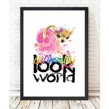 Tablo center Siyah Çerçeveli Tablo - 24x29cm