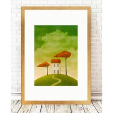 Tablo center Altın Varak Çerçeveli Tablo - 24x29cm