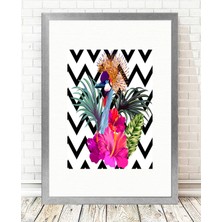 Tablo center Gümüş Çerçeveli Tablo - 24x29cm