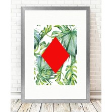 Tablo center Gümüş Çerçeveli Tablo - 24x29cm