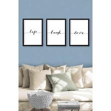 Tablo Center 3 Parçalı Çerçeveli Tablo Set