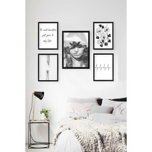 Tablo Center 5 Parçalı Çerçeveli Tablo Set