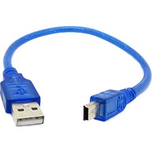 Keepro mini usb mp3 mp4 şarj ve data kablosu 30 cm harici hdd kablosu