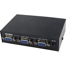 Platoon Vga 2Port  Monitör Çoklayıcı 200Mhz Vga Splitter 1 Kasa 2 Monitör