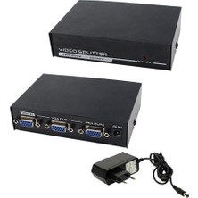 Platoon Vga 2Port  Monitör Çoklayıcı 200Mhz Vga Splitter 1 Kasa 2 Monitör