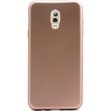 Jopus Samsung Galaxy C8 Mat Premium Silikon Kılıf - Gold