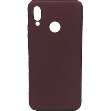 Jopus Huawei P20 Mat Premium Silikon Kılıf - Bordo