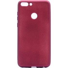 Jopus Huawei Y7 2018 Mat Premium Silikon Kılıf - Bordo