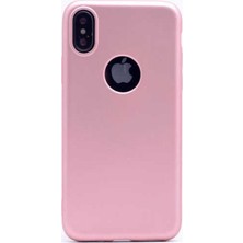 Jopus Apple iPhone XS Max Mat Premium Silikon Kılıf - Rose