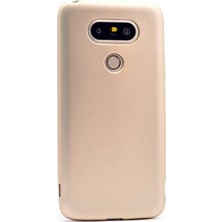 Jopus LG G5 Mat Peremium Silikon Kılıf - Gold