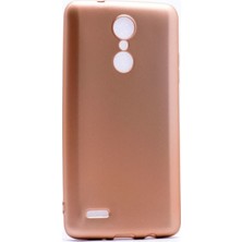 Jopus LG K8 2017 Mat Peremium Silikon Kılıf - Gold