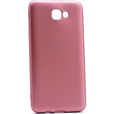 Jopus Samsung Galaxy J7 Prime Mat Premium Silikon Kılıf - Rose + Nano Ekran Koruyucu