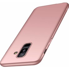 Jopus Samsung Galaxy J8 Mat Premium Silikon Kılıf - Rose + Nano Ekran Koruyucu