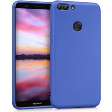 Jopus Huawei P Smart Mat Premium Silikon Kılıf - Lacivert + Nano Ekran Koruyucu