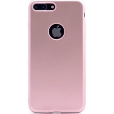 Jopus Apple iPhone 8 Plus Ultra İnce Mat Silikon - Rose + Nano Ekran Koruyucu