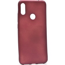 Jopus Xioami Redmi Note 7 Mat Premium Silikon Kılıf - Bordo + Nano Ekran Koruyucu