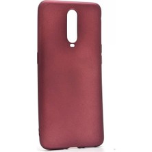 Jopus Oppo Rx17 Pro Mat Premium Silikon Kılıf - Bordo + Nano Ekran Koruyucu