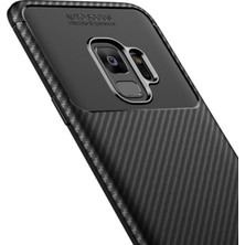 Jopus Samsung Galaxy J6 Plus Kılıf Karbon Desenli Lux Negro Silikon - Kahverengi