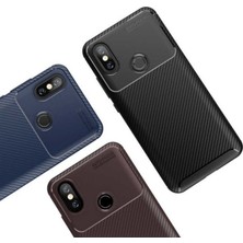 Jopus Oppo Rx17 Pro Kılıf Karbon Desenli Lux Negro Silikon - Lacivert