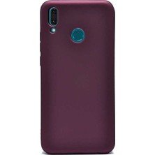 Jopus Huawei Y9 2019 Mat Premium Silikon Kılıf - Bordo