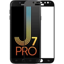 Jopus Samsung Galaxy J7 Pro Mat Premium Silikon Kılıf - Bordo + 5D Nano Ekran Koruyucu Siyah