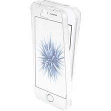 Ehr. Apple iPhone 5 & 5S & 5 SE Kılıf 360 Full Kaplayan Ultra Lüx Şeffaf TPU Kılıf Şeffaf