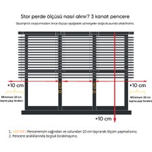 Brillant  Zebra Perde Pliseli Ekru Etek Dilim 100x200 cm