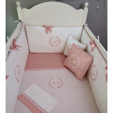 Pudradecor Olea Kişiye Özel Bebek Uyku Seti / Pudra Beyaz