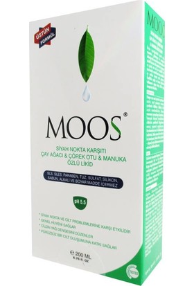 Moos Siyah Nokta Karşıtı Çay Ağacı Yağlı Temizleme Jeli 200 ml