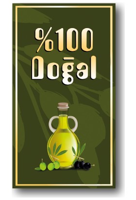 OlioOlio %100 Doğal Zeytinyağı Etiketi 12li