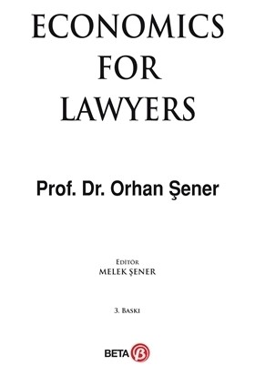 Economics For Lawyers - Orhan Şener