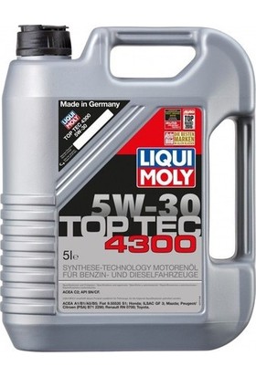 Liqui Moly Top Tec 4300 5W-30 5 Litre Motor Yağı ( Üretim Yılı: 2022 )
