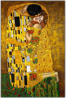 Ideasol Gustav Klimt Öpücük (The Kiss) Kanvas Tablo