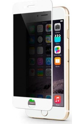 Kılıfreyonum Apple iPhone 6S Gizli 5D Hayalet Ekran Koruyucu Cam (Beyaz)