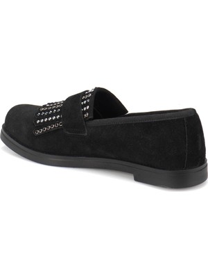 Butigo Z087 Siyah Kadın Loafer Ayakkabı