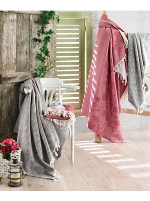 Cotton Box Çift Kişilik Yatak Örtüsü Gri