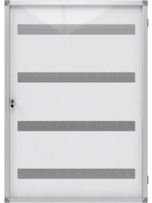 Panda Anahtar Dolabı İnce Alüminyum Kapaklı 20'Li Kapasite 30x42 cm Modern Tasarım