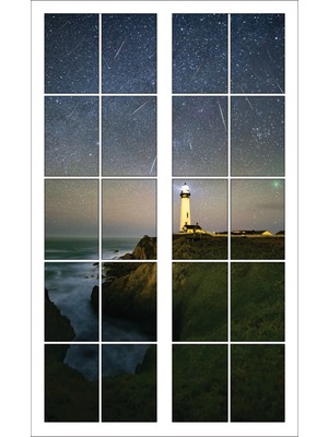 Renkselart Pencere Deniz Feneri Duvar Sticker