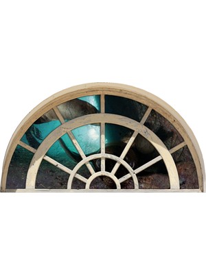 Renkselart Pencere Çekiç Başlı Köpek Balığı Duvar Sticker