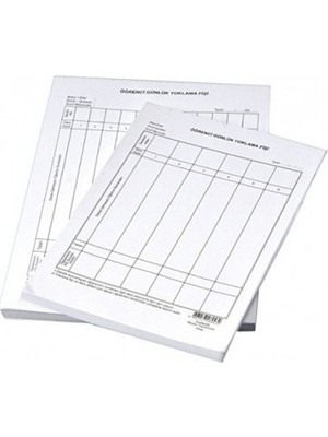 Meteor Öğrenci Yoklama Fişi 8 Derslik 100 Lü